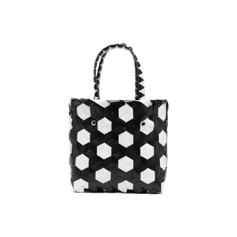 MARNI Leather Portable Kids' Bag Kids' Black & White-3