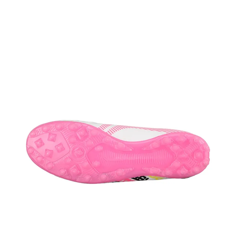 LiNing Jin TF Rubber Broken Studs Firm Ground Artificial Ground Cushioning Lightweight Soccer Shoes Men's Colorful Pink-4