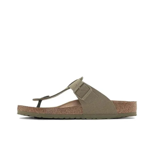 Birkenstock Flip Flops Men's Khaki Regular
