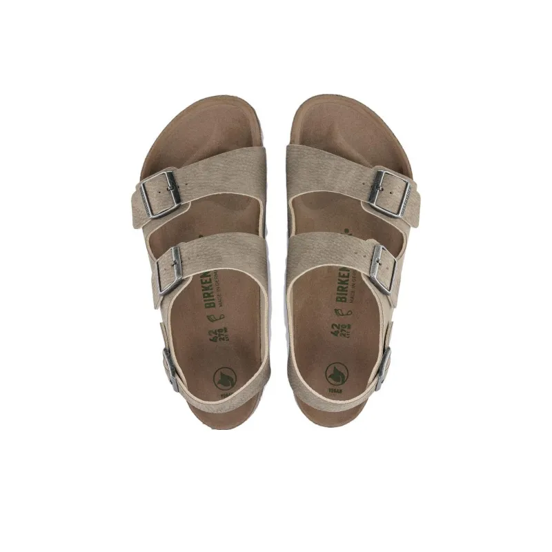 Birkenstock Milano Vegan Beach Sandals Men's Taupe Narrow Fit-5