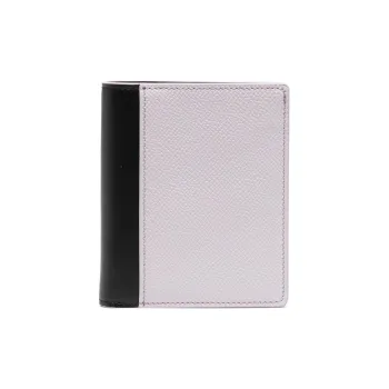Maison Margiela Calfskin Wallet Regular Men's Lilac & Black