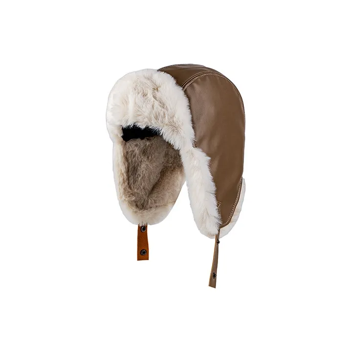FREE RABBITⅡ Leather Trapper Hats Unisex-2