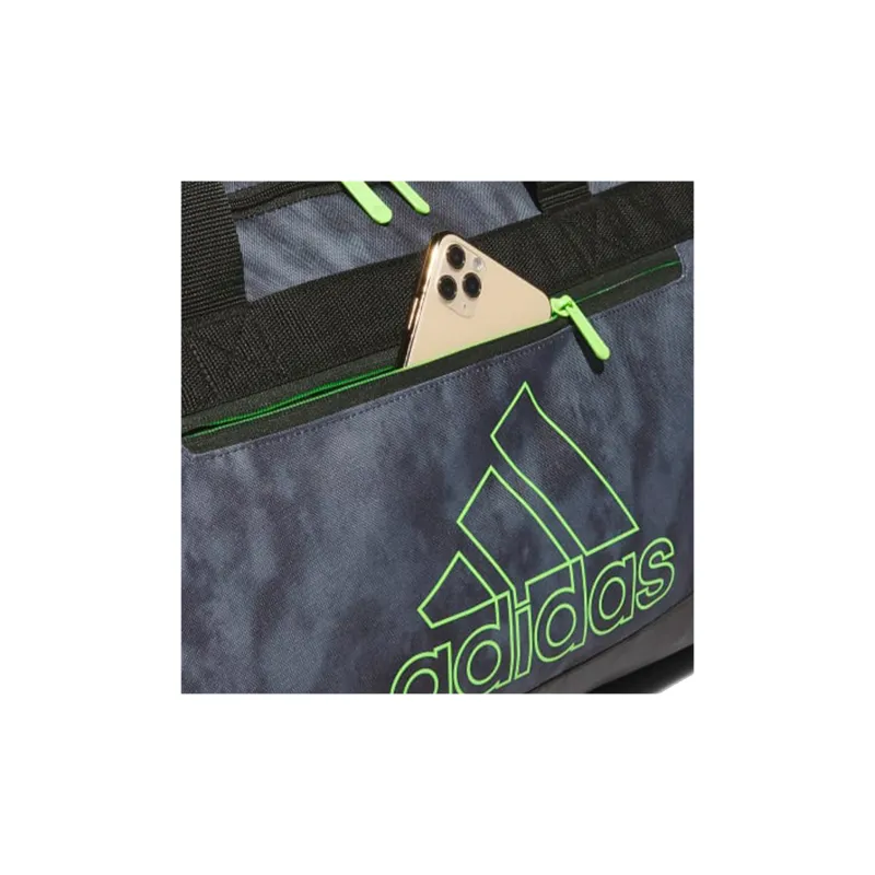 Adidas Polyester Shoulder Bag Crossbody Bag Handbag Travel Bag Medium Size Unisex Gray/Metallic Green/Black-4