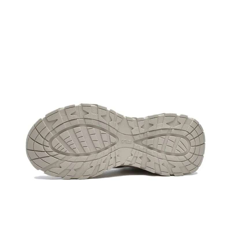 FILA SOFIA 1S Cushioning Wear Resistant Mid Top Chunky Sneakers Women's Beige-3