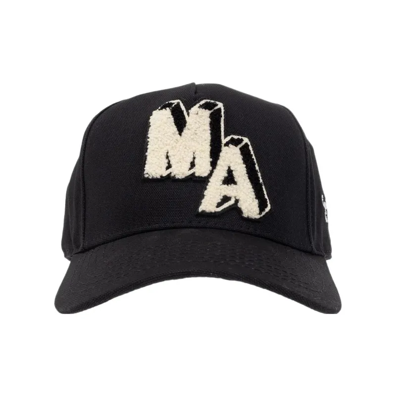 AMIRI Cotton Baseball Caps Men's Black-0