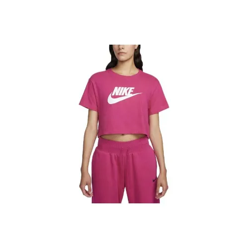 Nike Sportswear Essentials Series T-Shirts Women's Deep Pink