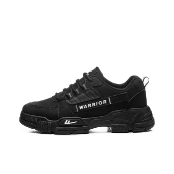 Warrior Anti Slip Wear Resistant Breathable Lightweight Low Top Outdoor Shoes Men's Black