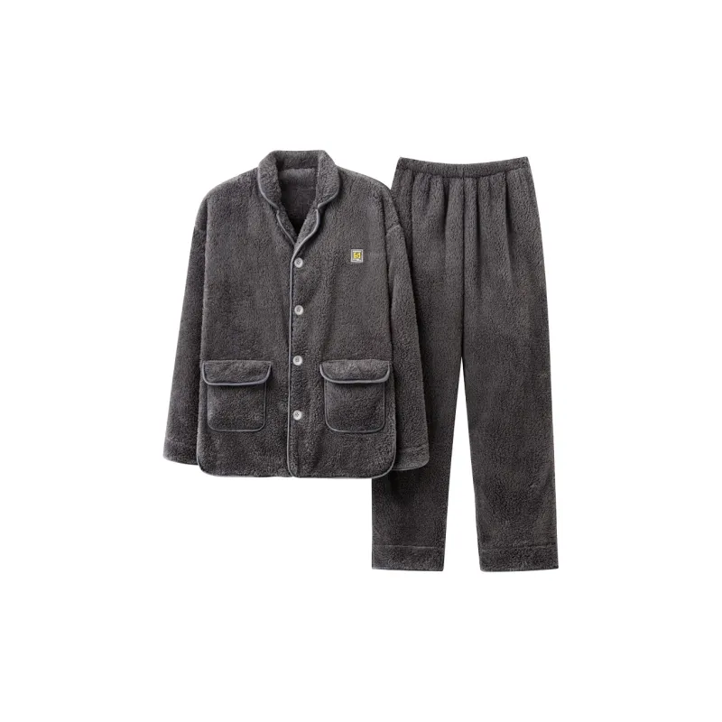 Lanza Pajama Set Unisex Dark Gray-0