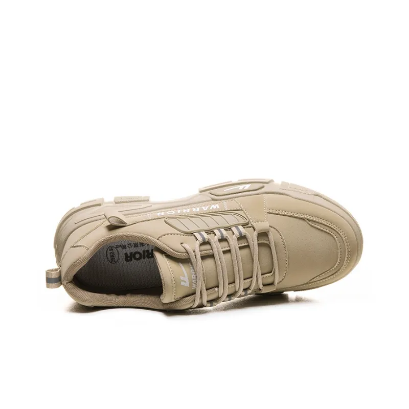 Warrior Cushioning Anti Slip And Wear Resistant Support Lightweight Low Top Outdoor Shoes Men's Khaki-2