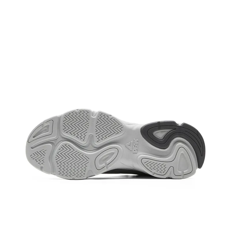 PEAK Xinglan Low Top Chunky Sneakers Men's Silver Gray-5
