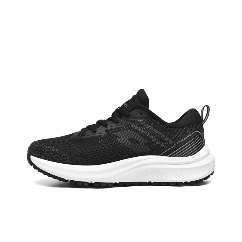 LOTTO Cushioned Slip Resistant Support Low Top Running Shoes Women's Black/White-0