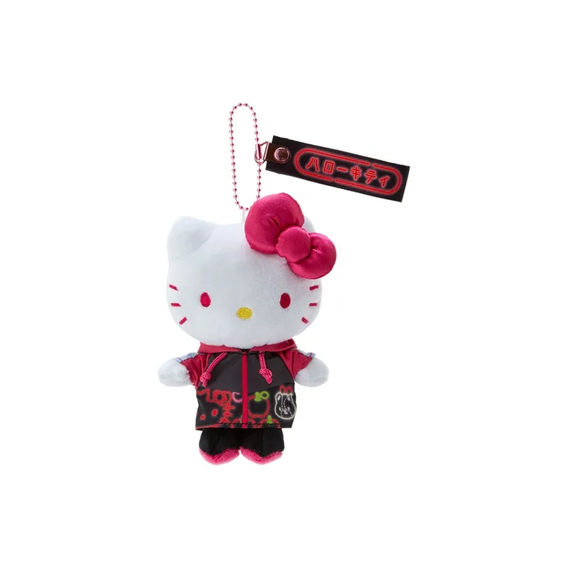 Sanrio Hello Kitty Neon Light Collection Dolls Plush Pendant 14cm Height-1