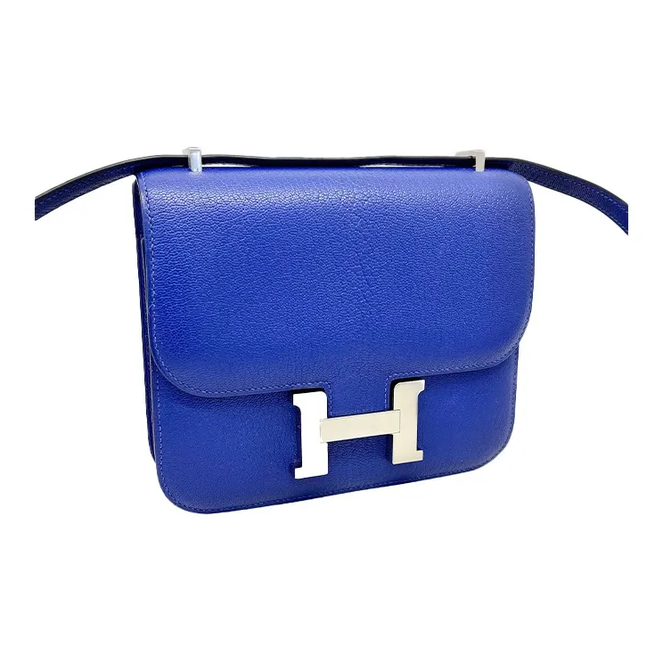 HERMES Constance Goatskin KangKang Bag Shoulder Bag Crossbody Bag Mini Women's 7T Electric Blue-1