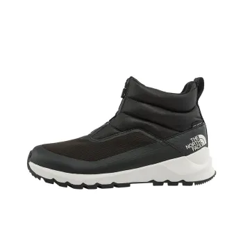 THE NORTH FACE Cushioning Wear Resistant Mid Top Outdoor Shoes Women's Black White