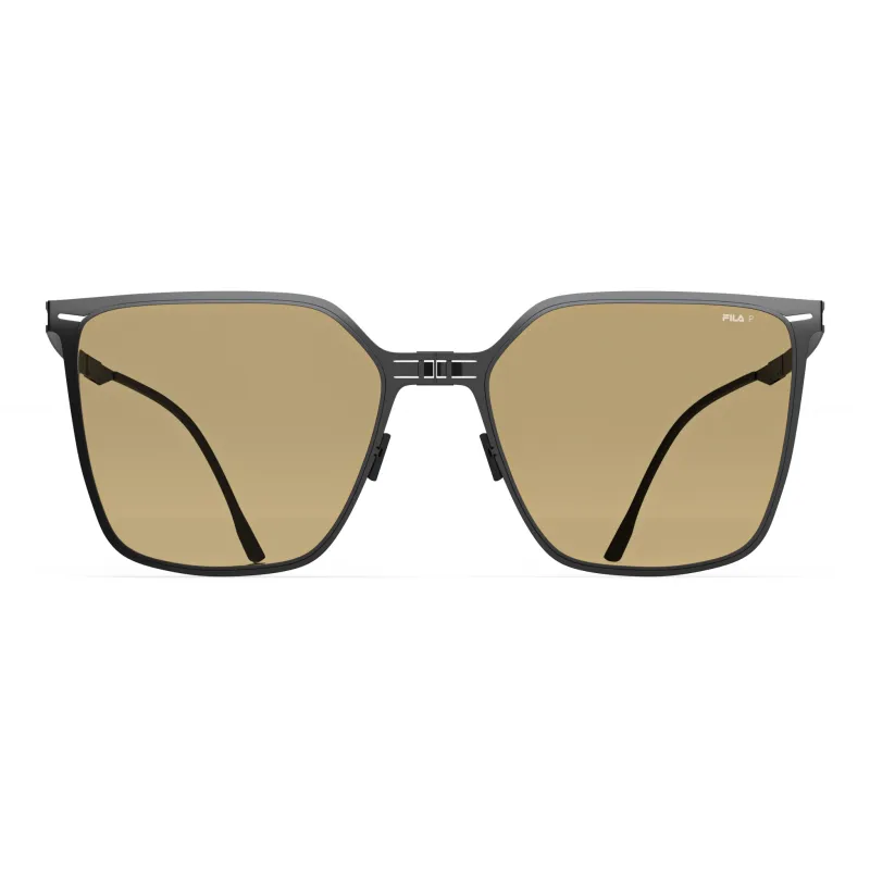 FILA Alloy Square Sunglasses Unisex Stone Gray, Coconut Brown, Starry Blue-9
