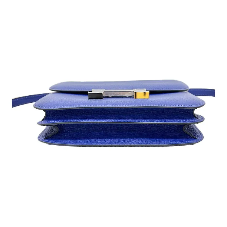 HERMES Constance Goatskin KangKang Bag Shoulder Bag Crossbody Bag Mini Women's 7T Electric Blue-4