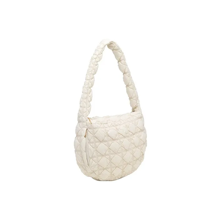 CARLYN Nylon Cloud Bag Crossbody Bag Shoulder Bag Women's Ivory-1