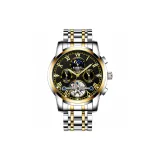 Black Dial Steel Band Gold Black[Glacier Box+Lifetime Warranty]