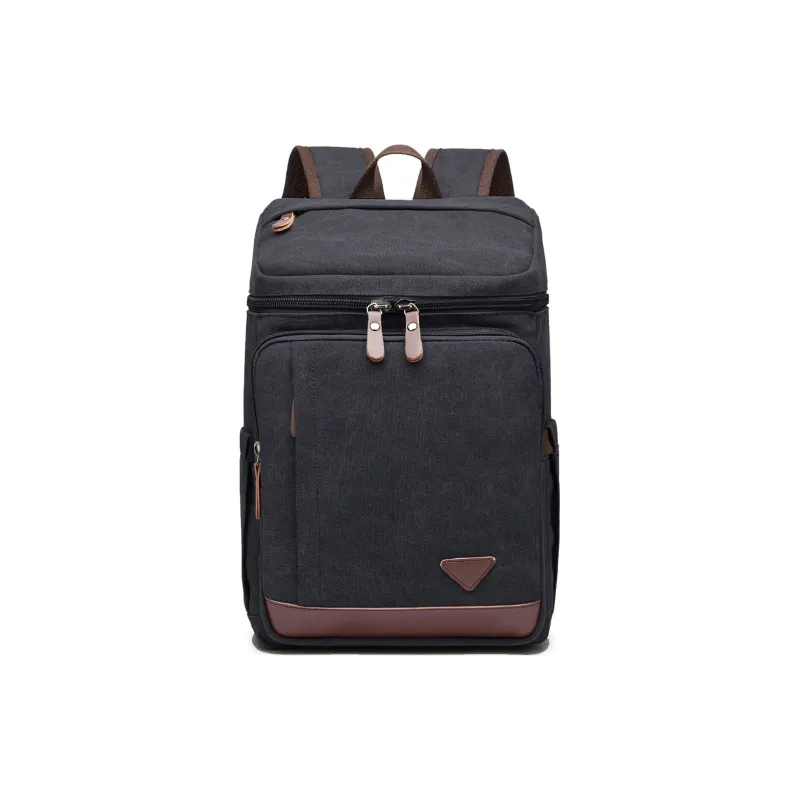 Slazenger Canvas With Microfiber Leather Travel Bags Laptop Bags Backpack Men's Light Gray/Khaki/Green/Black-10