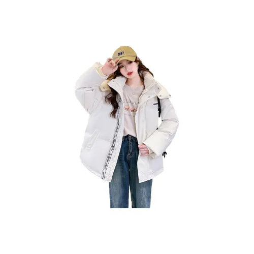 Tonlion Down Jackets Women's Almond White