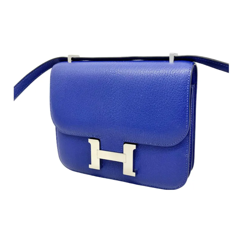 HERMES Constance Goatskin KangKang Bag Shoulder Bag Crossbody Bag Mini Women's 7T Electric Blue-2