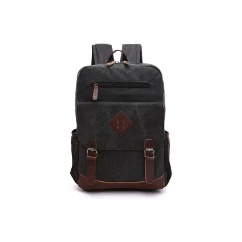 Slazenger Canvas With Leather 15.6-Inch Laptop Backpack Regular Unisex Multicolor