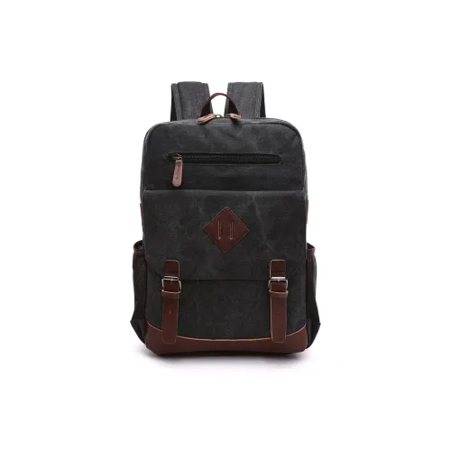 Slazenger Canvas With Leather 15.6-Inch Laptop Backpack Regular Unisex Multicolor