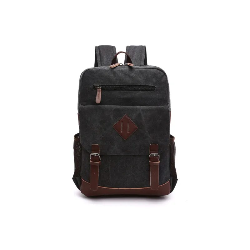 Slazenger Canvas With Leather 15.6 Inch Laptop Backpack Regular Unisex Multicolor-0