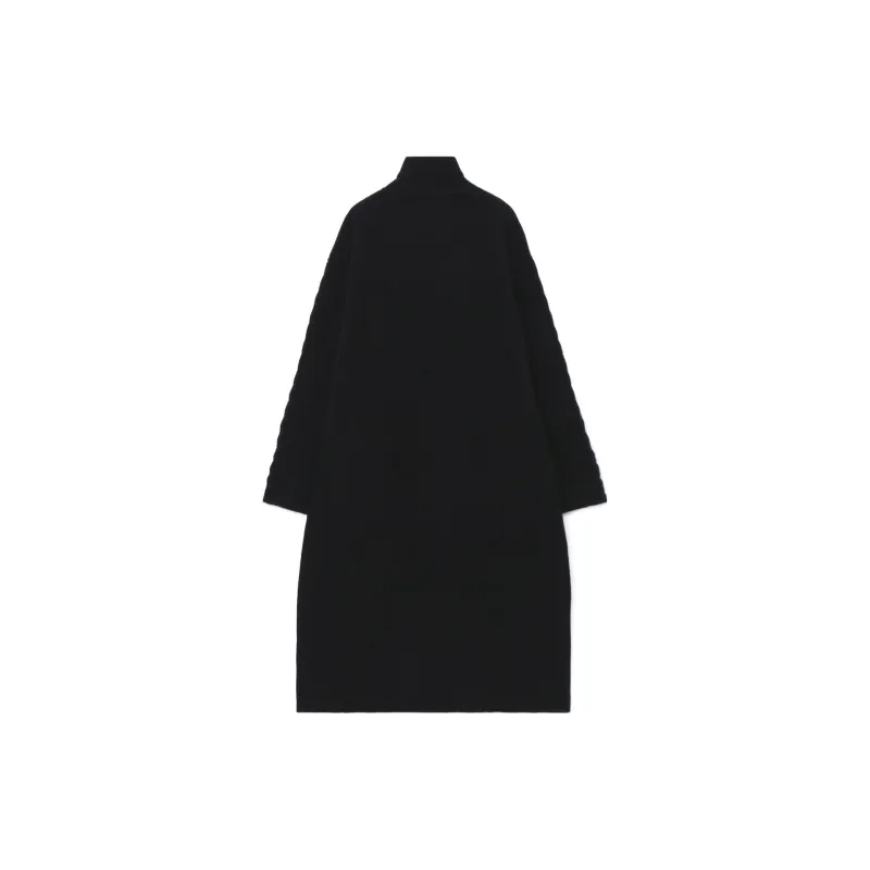 Yohji Yamamoto Chunky-knit Wool Coat-1