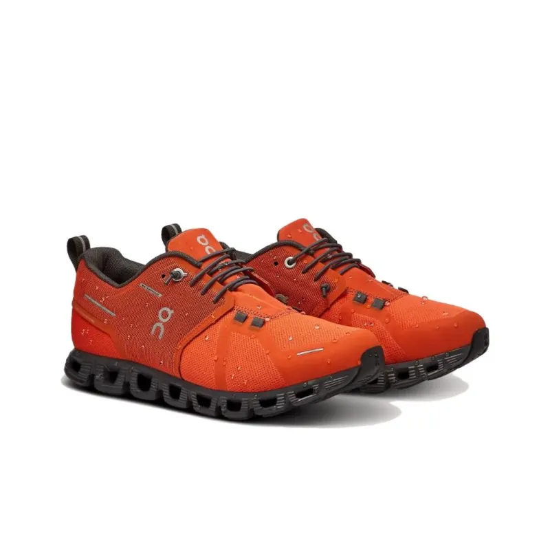On Running Cloud 5 Waterproof Flame Eclipse Women's-2