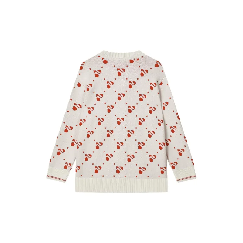 FILA Long Sleeved Sweater Women's Legend Red-1