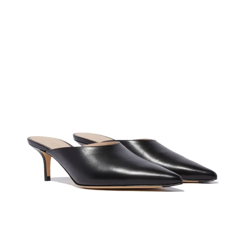 SCAROSSO Laura 60mm Leather Mules Women's-2