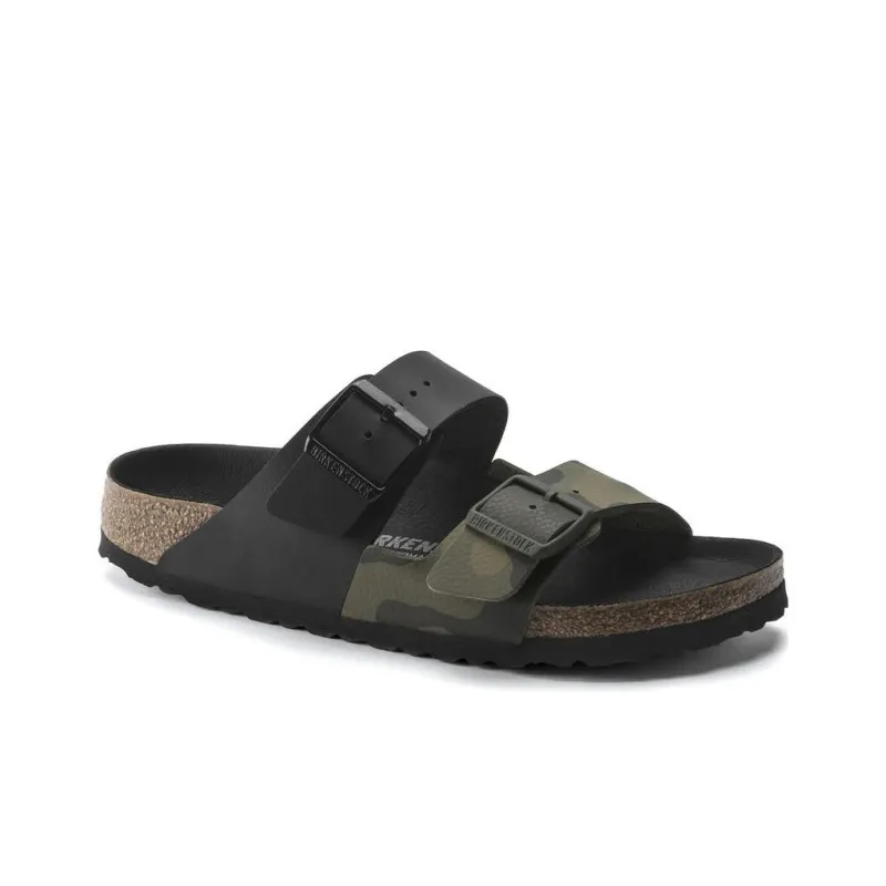 Birkenstock Slide Slippers Unisex Green Camouflage-1