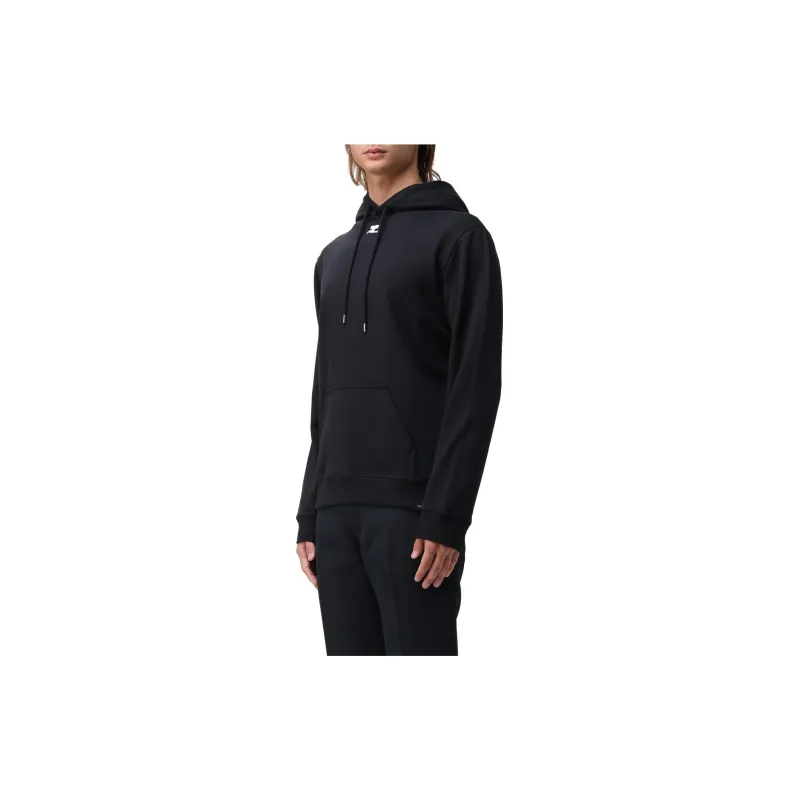 COURREGES Drawstring Long Sleeved Hoodie-2