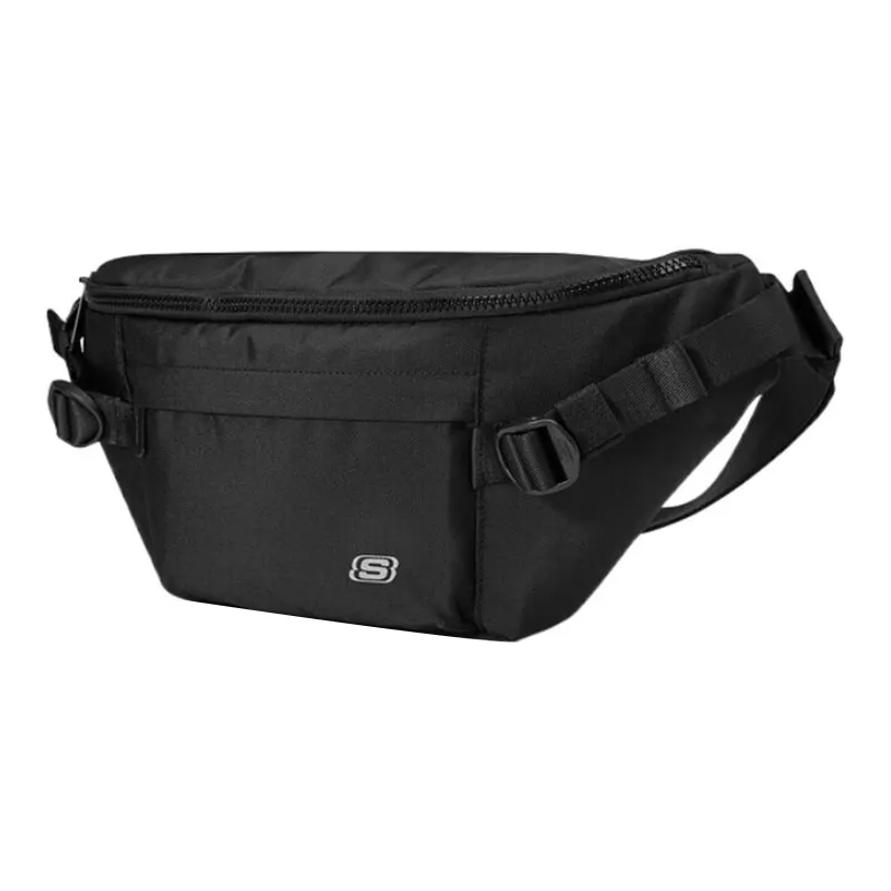 Skechers Fabric Cell Phone Pouch Fanny Pack Unisex Carbon Black-1