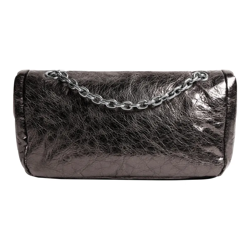 Balenciaga Arena Calfskin Chain Bag Handbag Shoulder Bag Women's Dark Gray-3