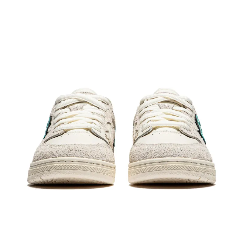 LiNing Skateboard Collection Wave PROS Cushioning Wear Resistant Low Top Skateboard Shoes Men's Ecru-4