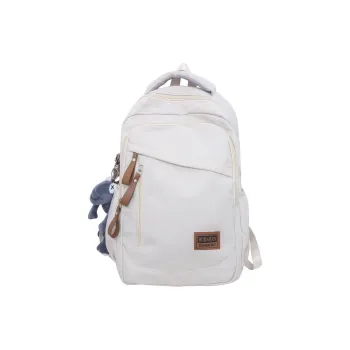 Deli Bear Nylon Backpack Regular Unisex Ecru/Gray/Red/Blue/Black