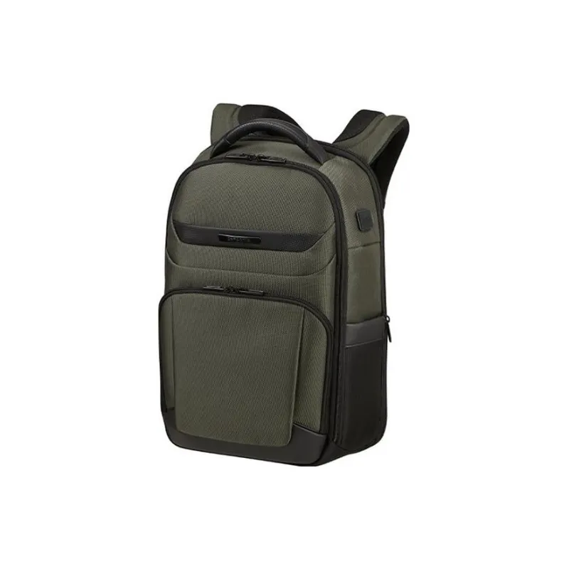 SAMSONITE Elastic Nylon Backpack Men's Green-1