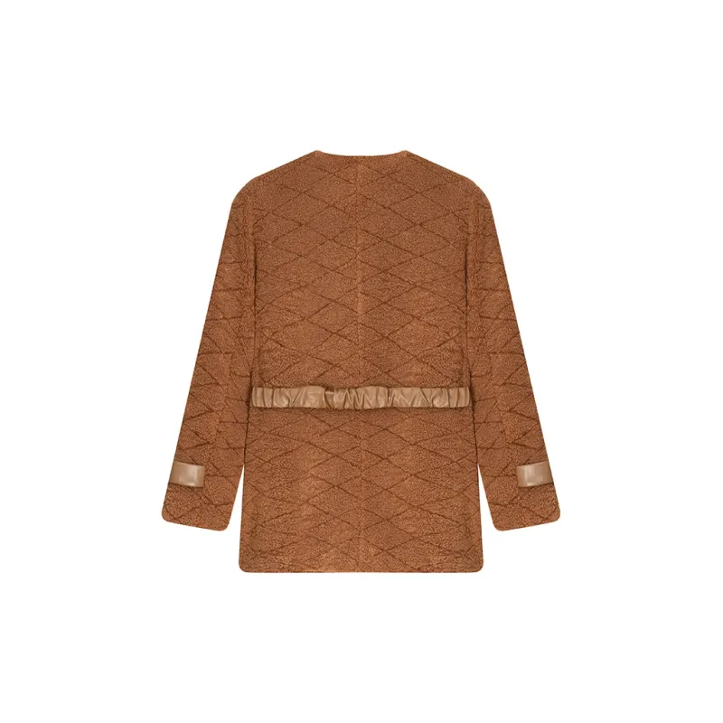 LOUISY AO Velvet feel Coat Women's Coffee-1