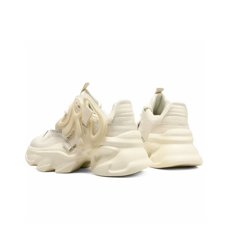 ORD Phantom Phantom Collection Anti-Slip Wear-Resistant Low-Top Chunky Sneakers Unisex Ecru 6cm-3