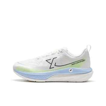 XTEP Cloud DC Cushioned Slip Resistant Abrasion Resistant Low Top Casual Running Shoes Men's Neon Pink Green