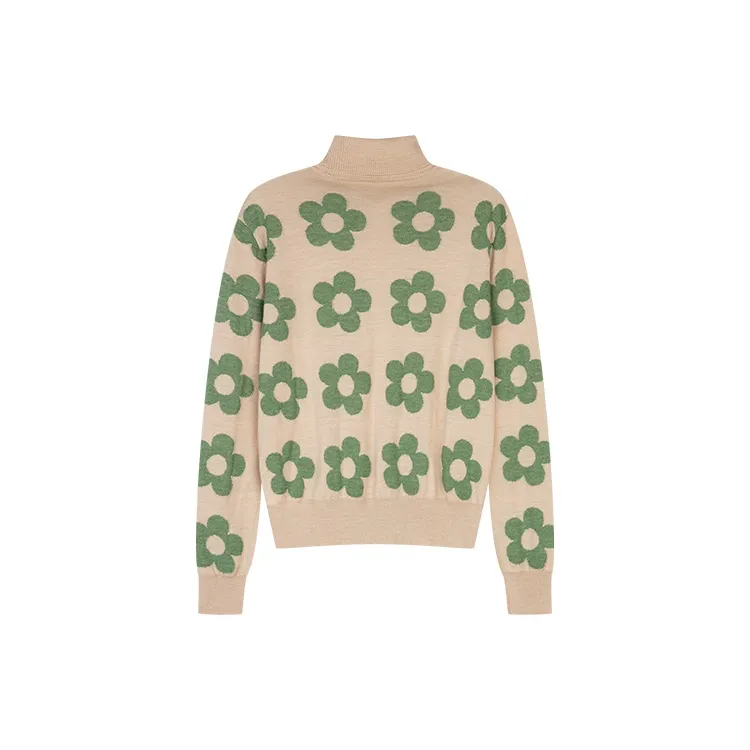 UOOYAA Sweaters Women's Khaki-1