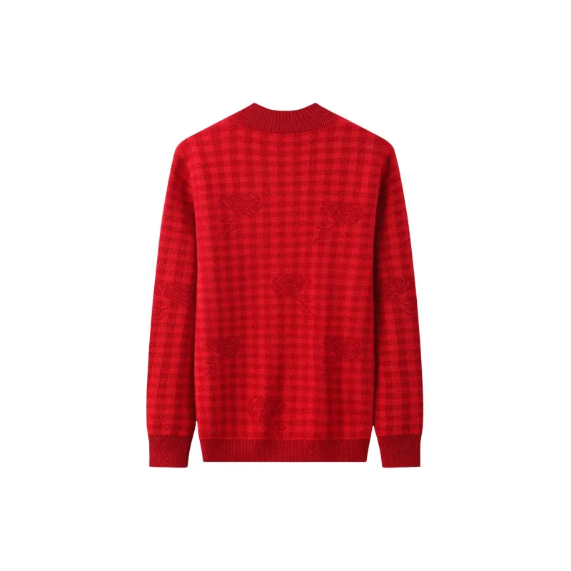 H YXIANG Cashmere Sweater Women's-1