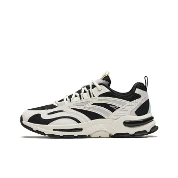 Anta Millennial Cushioning Anti Slip And Wear Resistant Low Top Casual Shoes Men's Black White Blue