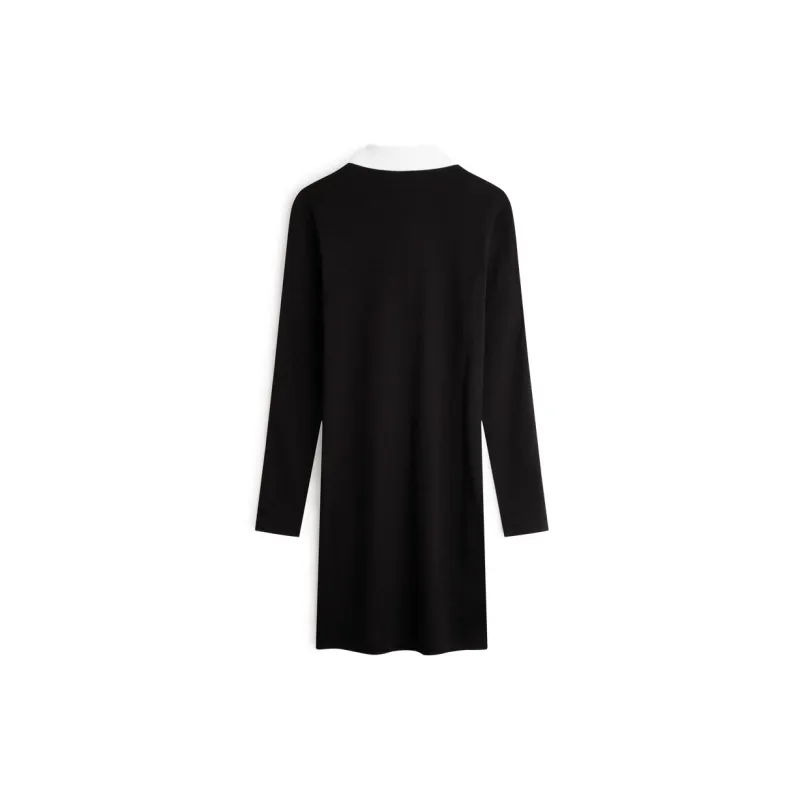CALVIN KLEIN Long Sleeved Dresses Women's Space Black-1
