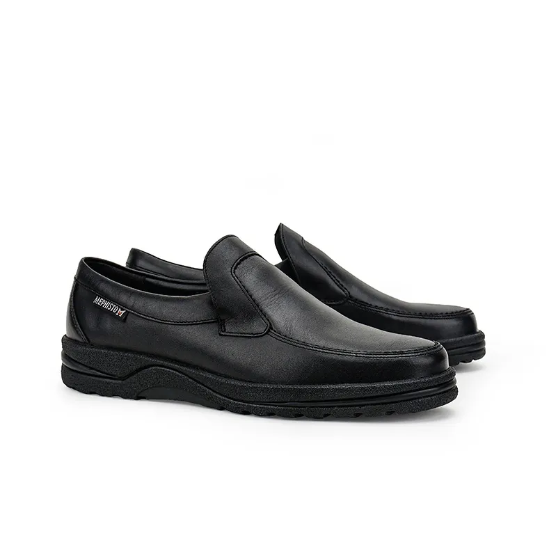 MEPHISTO Loafers Men Low Top Black/Dark Gray/Earth Yellow/Dark Brown-8