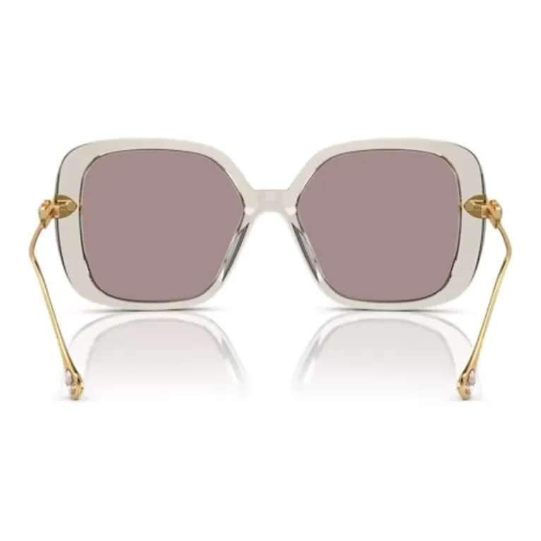 Swarovski Acetate Crystal Irregular Shape Sunglasses Women's Gray-3