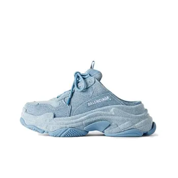 Balenciaga Triple S Mules 'Blue' Women's