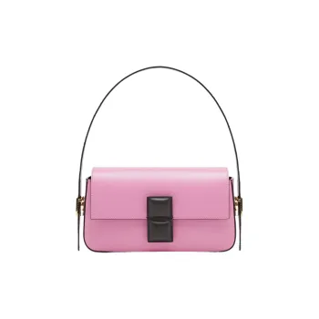FENDI Baguette Calfskin Crossbody Bag, Shoulder Bag Women's Pink